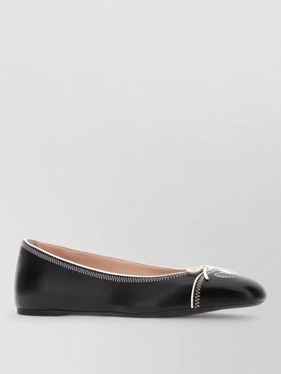 Valentino Garavani Leather Ballerina Shoes