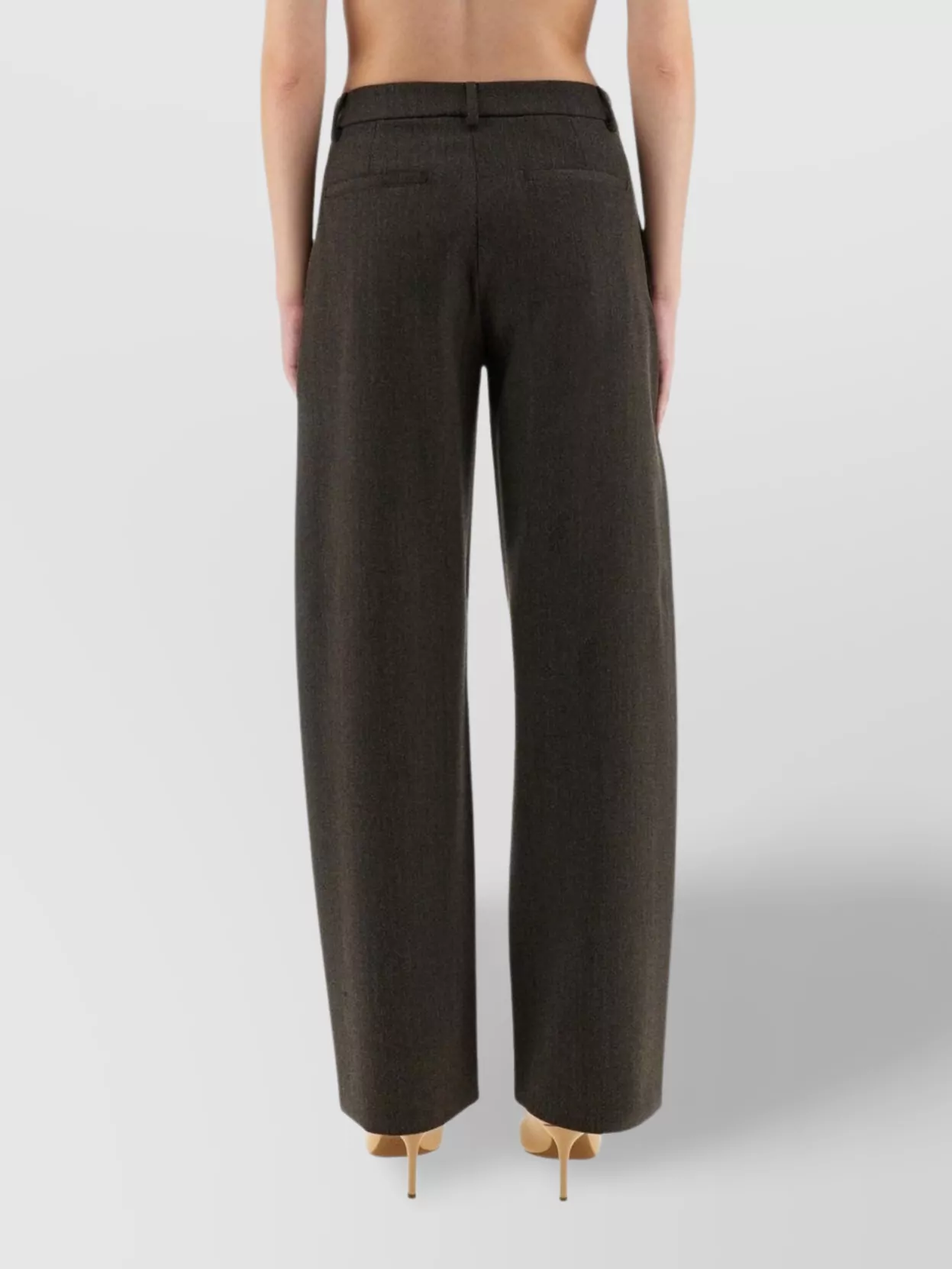 Moschino Wide Leg Trousers With Pockets And Loops