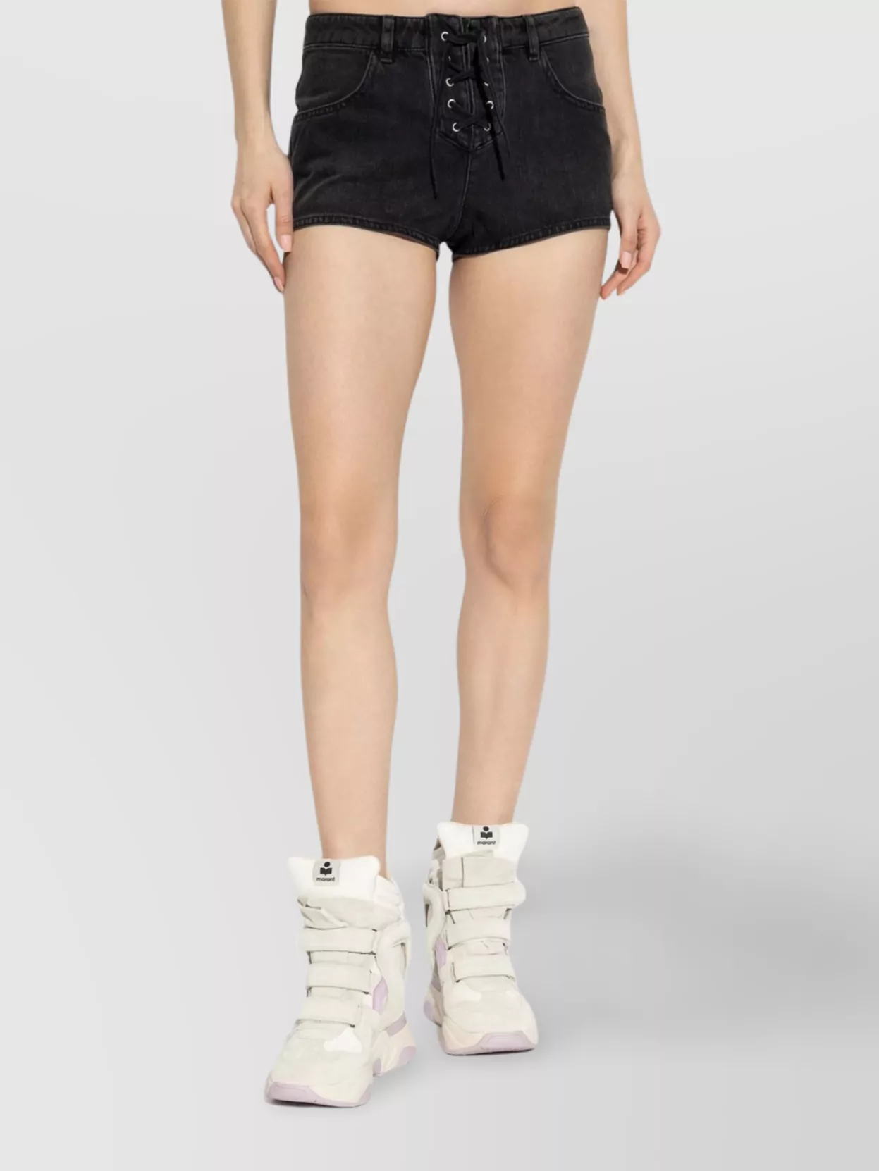 Isabel Marant Raw Hem Belt Loop Shorts