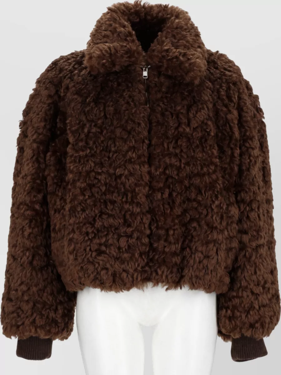 MSGM faux fur coat
