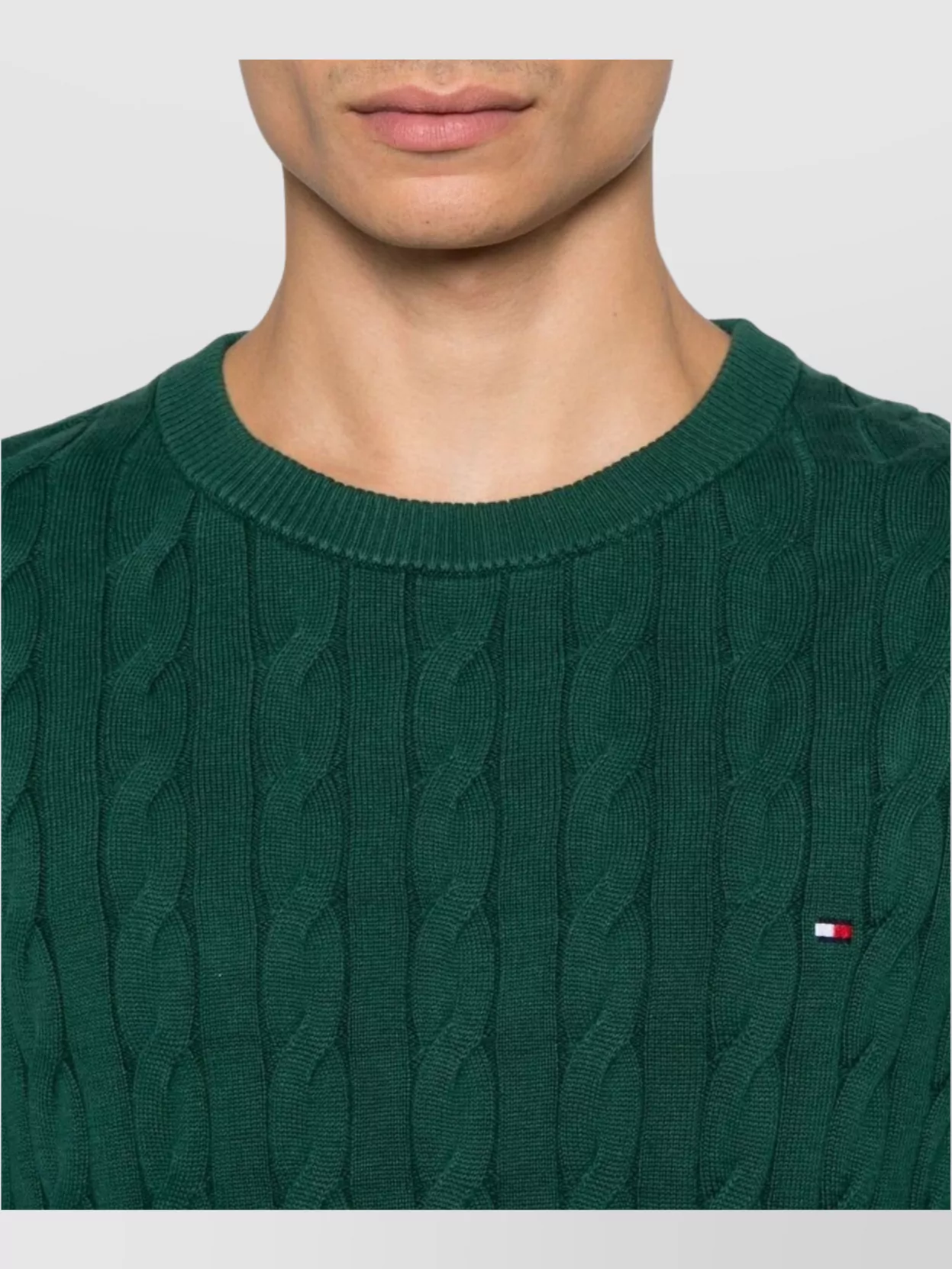 Tommy Hilfiger Textured Knit Pullover Crew Neck