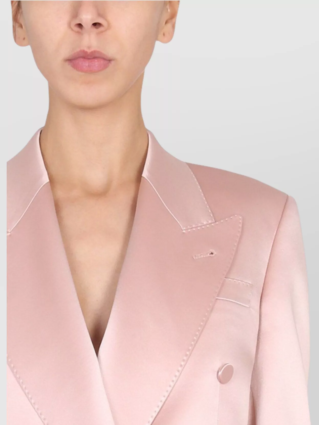 Gucci Double Breasted Satin Jacket