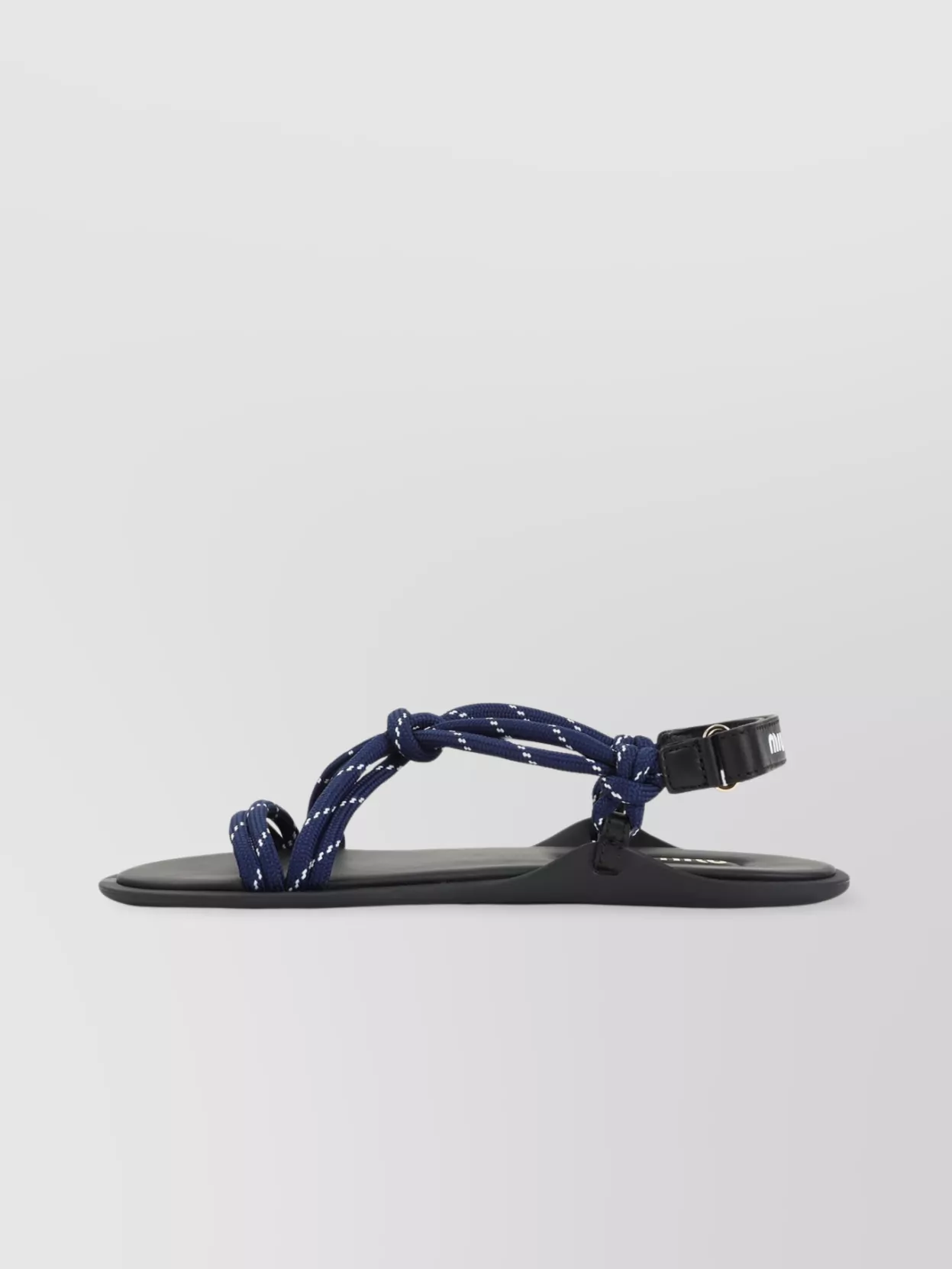 Miu Miu Knotted Straps Thongs Sandals