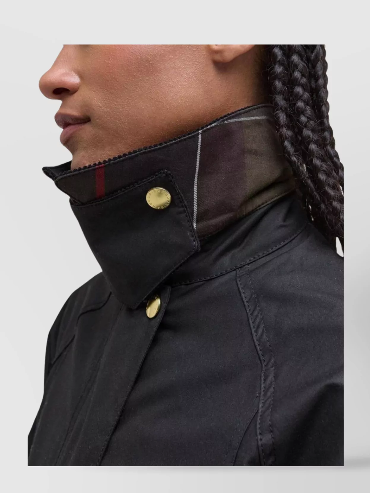 Barbour Contemporary Waxed Jacket High Collar