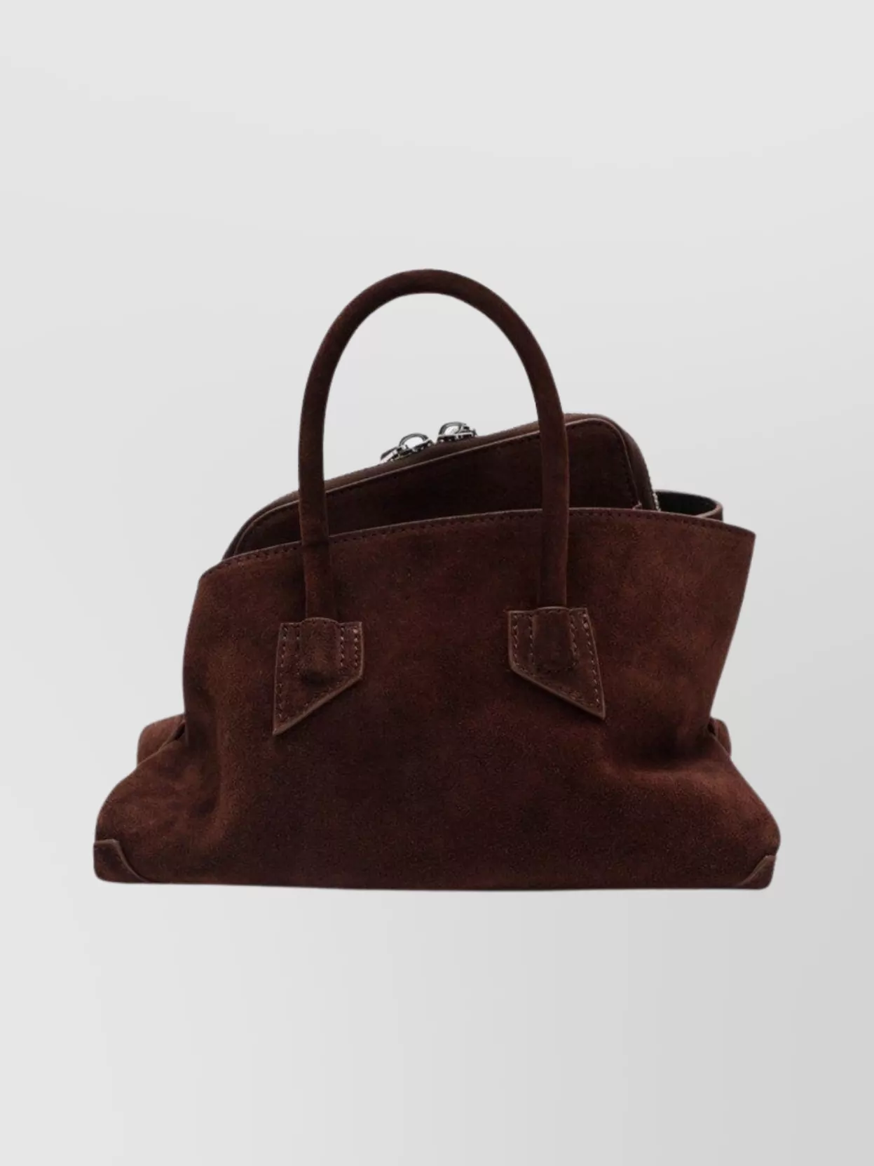 Attico Mini Bag With Structured Shape And Suede Finish