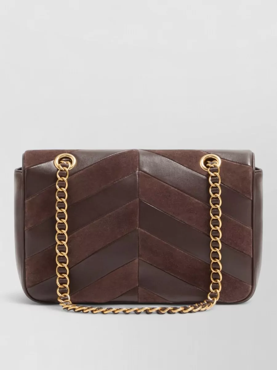 Valentino Suede Leather Shoulder Bag