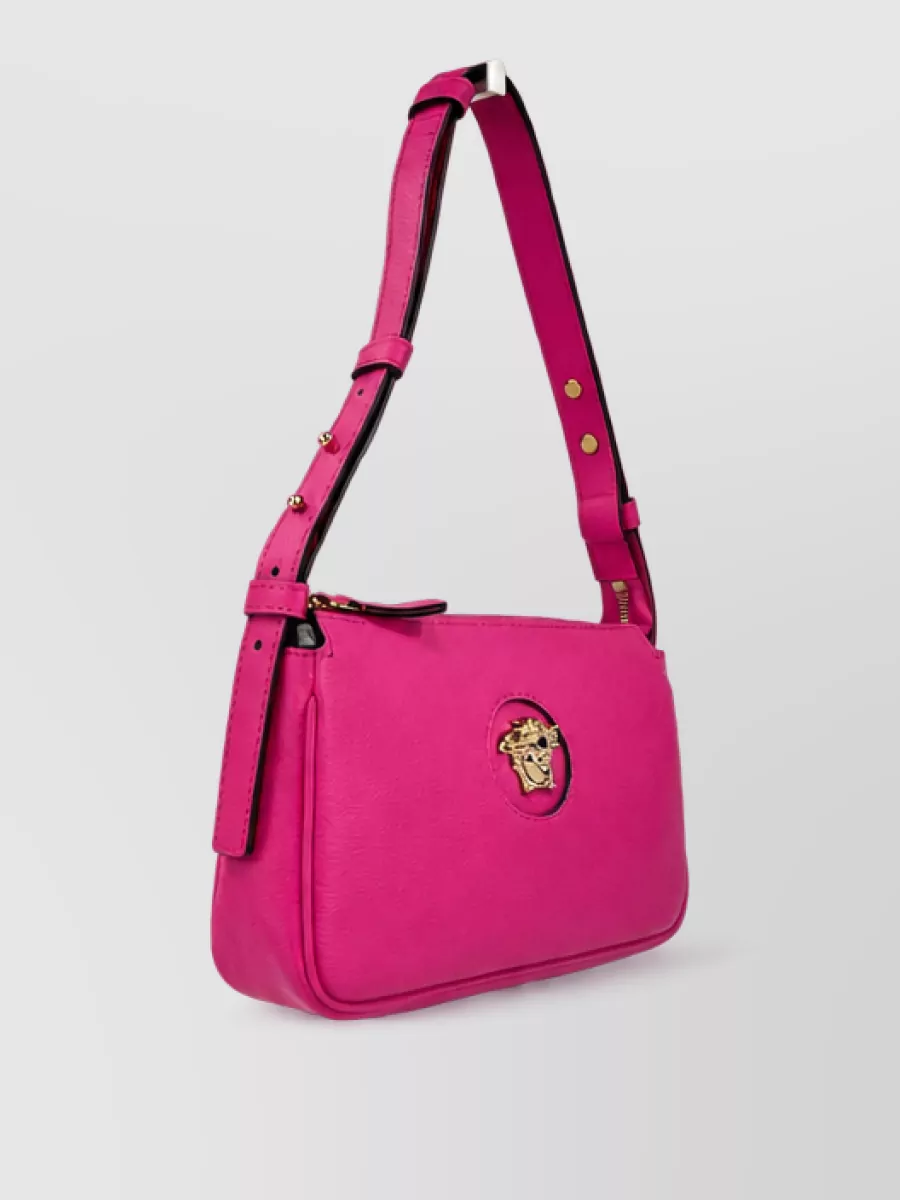 Versace La Medusa Leather Clutch Bag
