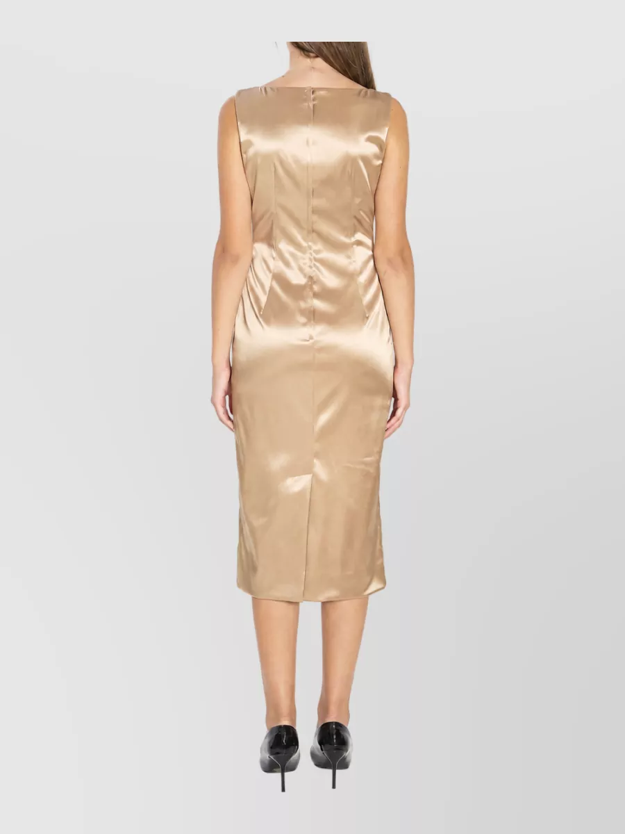 Dolce&Gabbana Stretch Satin Midi Dress