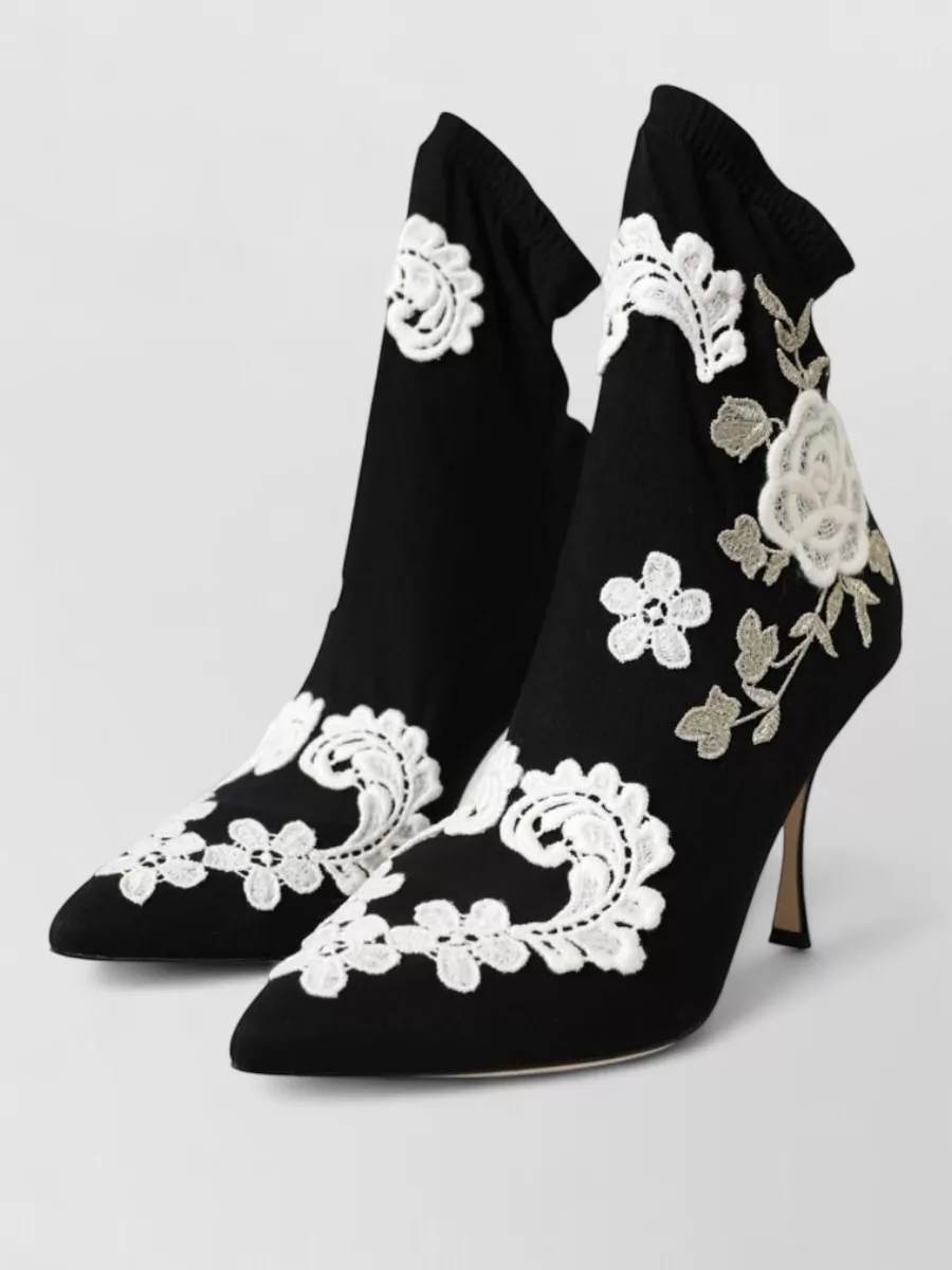 Dolce&Gabbana embroidered ankle boots