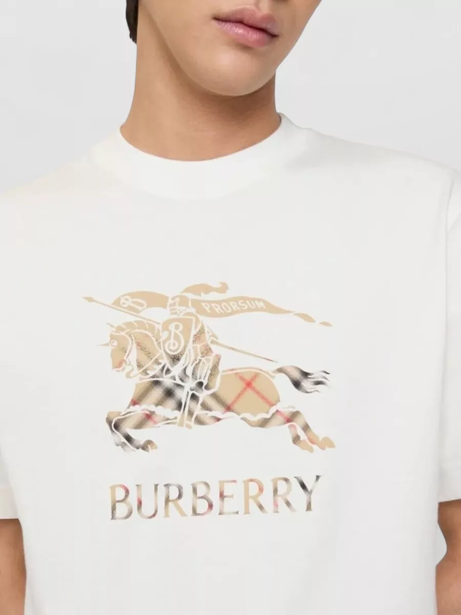 Burberry Ekd Cotton T Shirt Crew Neck