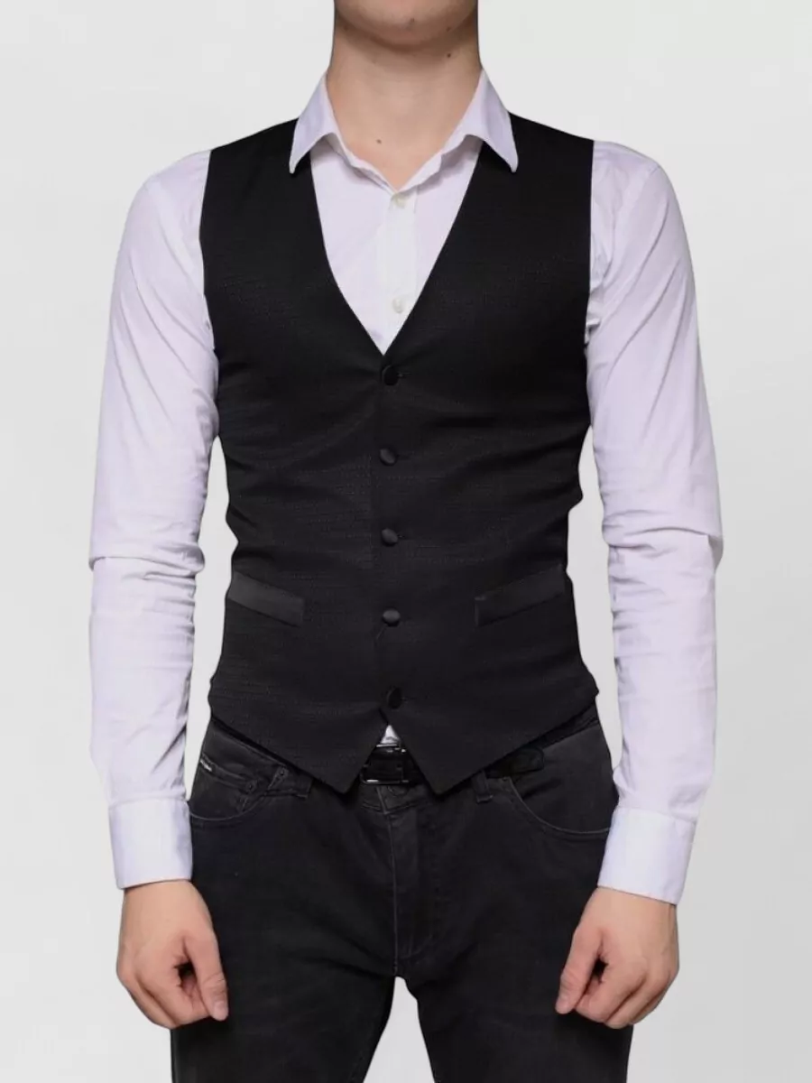 Dolce&Gabbana slim-fit v-neck waistcoat