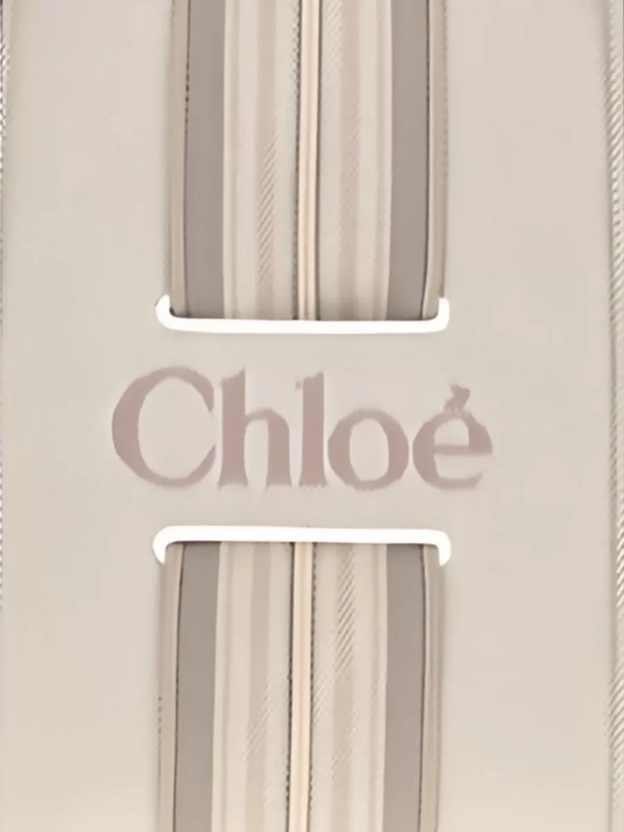 Chloé Woody Small Canvas Beach Bag