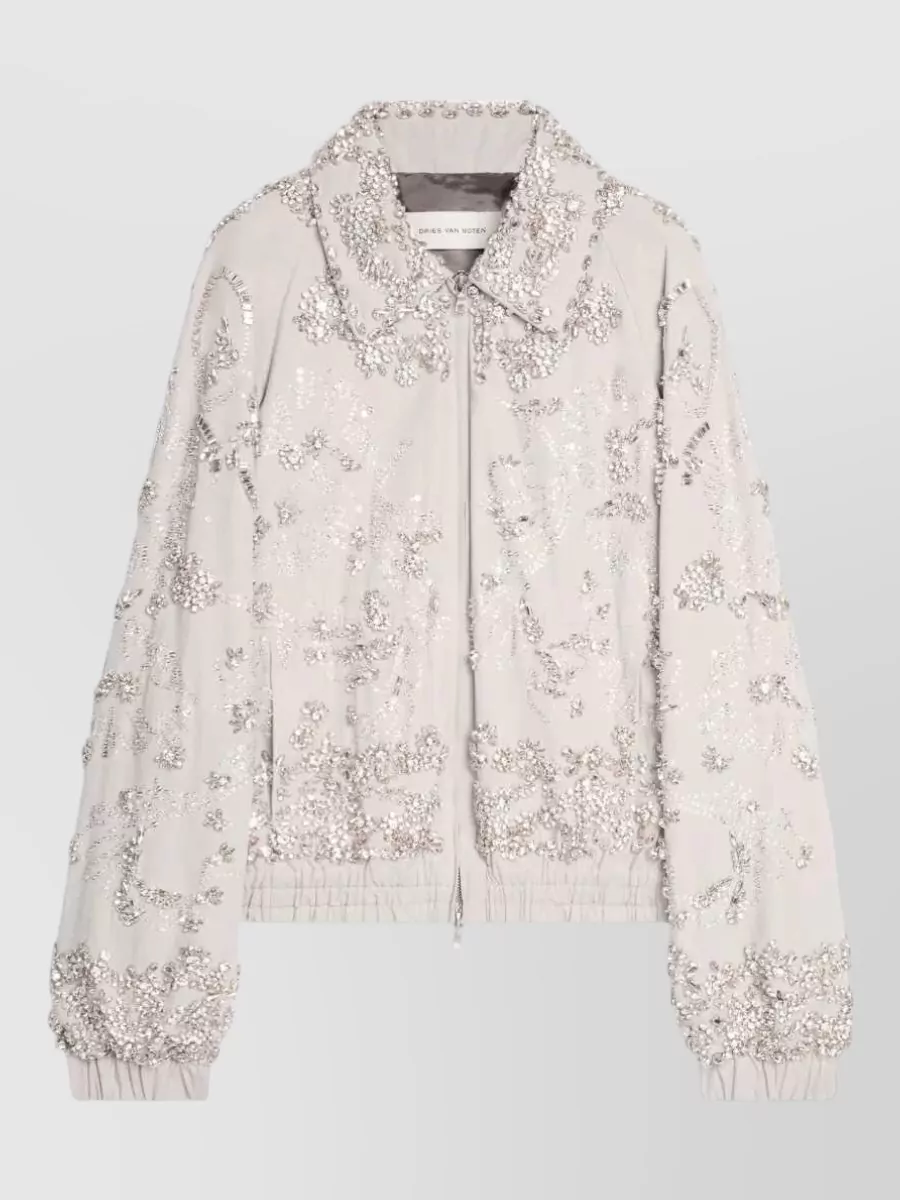 Dries Van Noten Embroidered Single-Breasted Coat