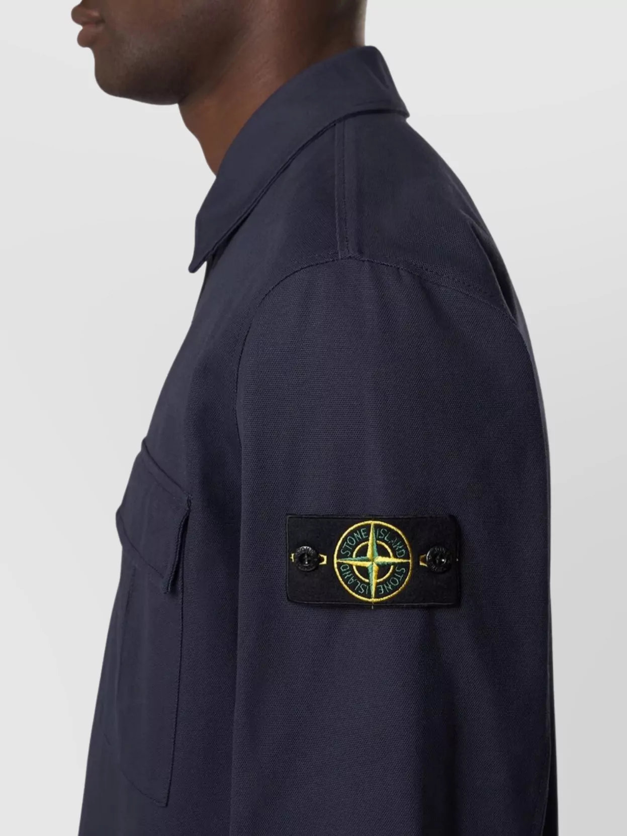 Stone Island Overshirt Panama Cotton Jacket