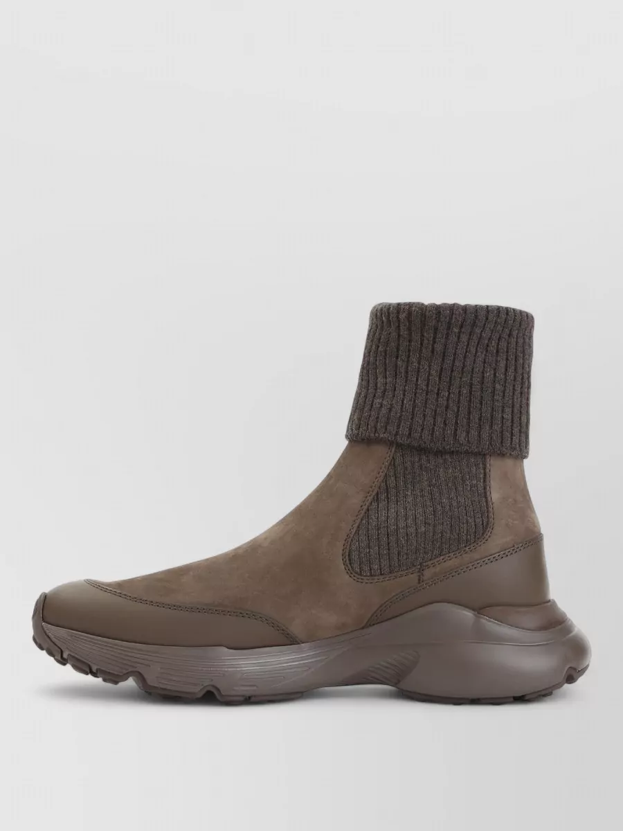 Tod's Suede Chunky Ankle Boots