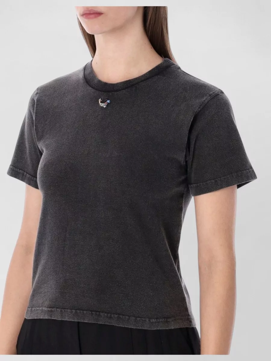 Ottolinger Cotton Pierced Fitted T-Shirt