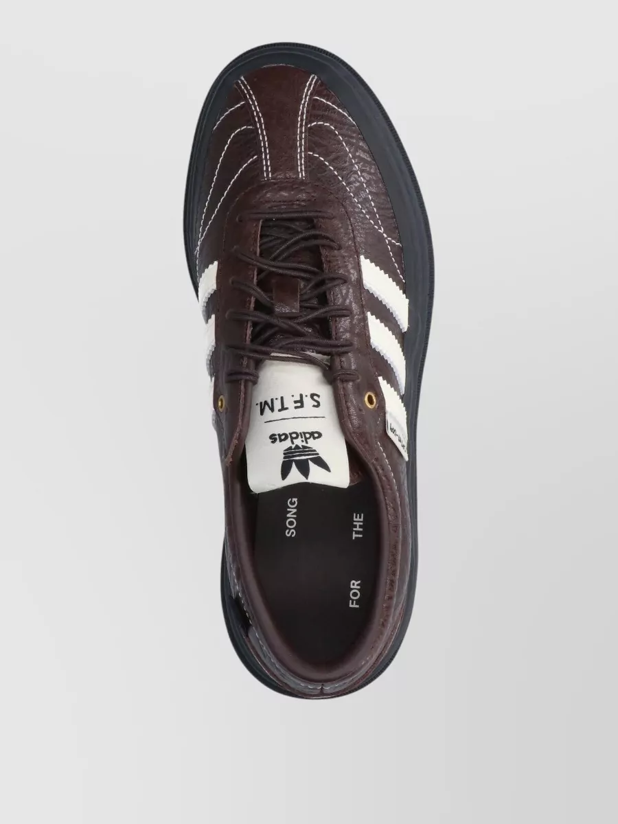 Adidas Leather Low Top Lace-Up Sneakers