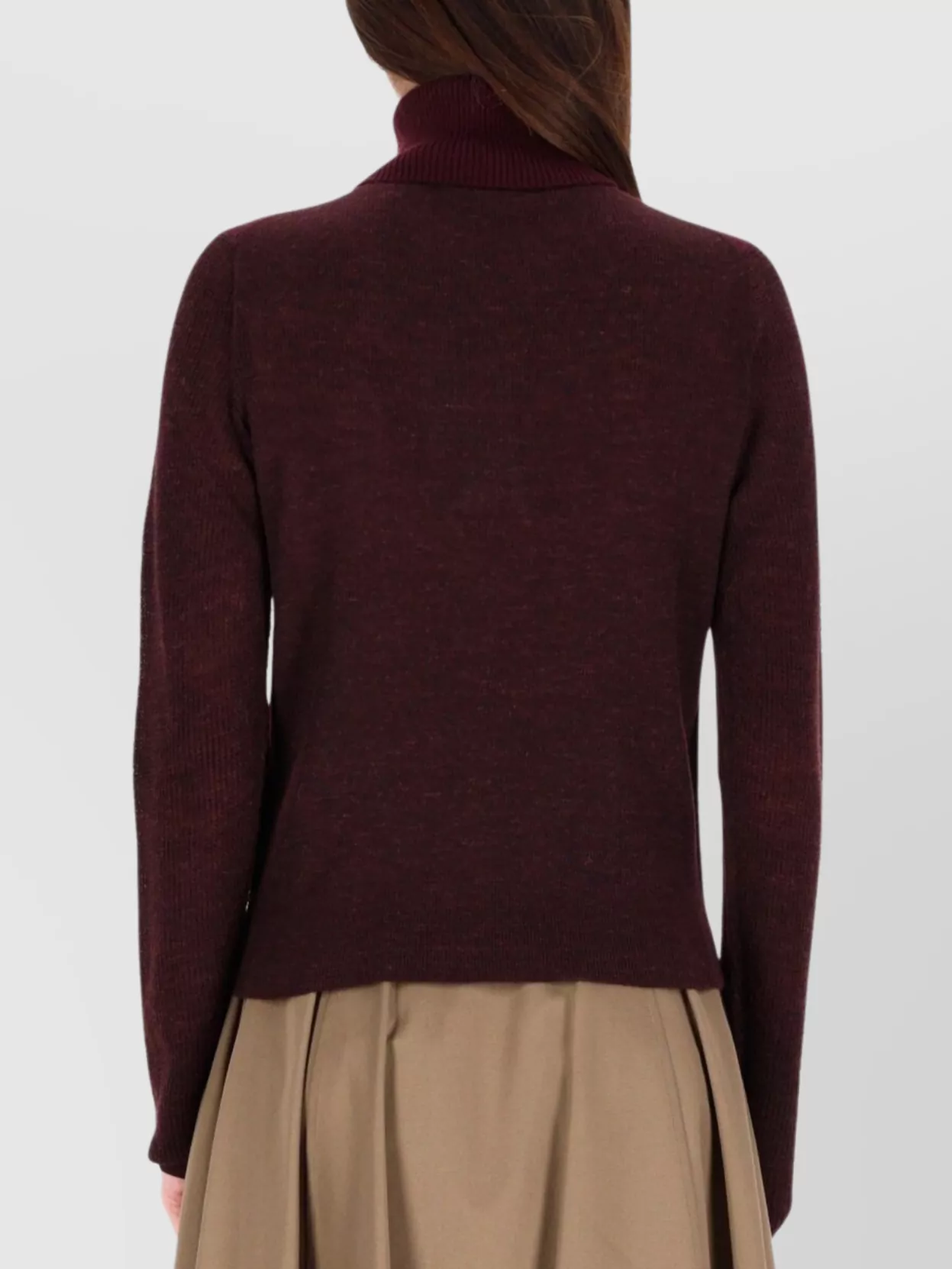 Burberry Turtleneck Knitwear Contrast Sleeves