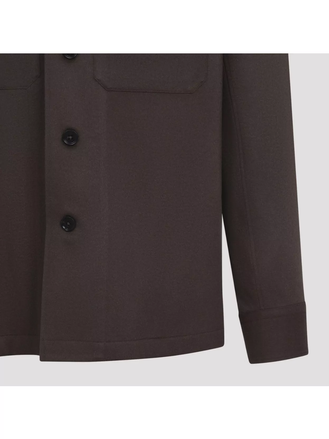 Zegna Cashmere Silk Long Sleeve Overshirt