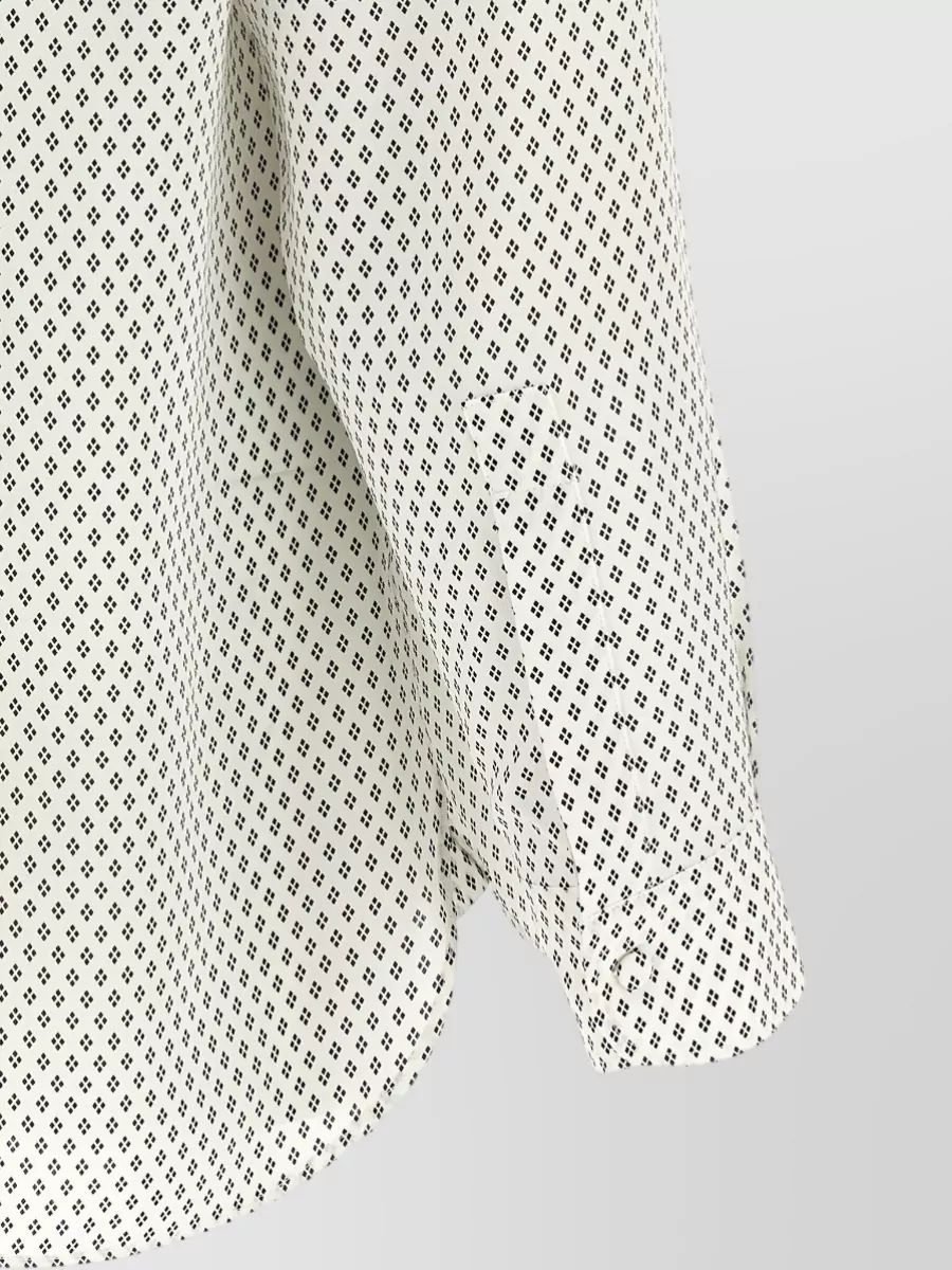 Tom Ford Silk Diamond Print Fluid Fit Shirt