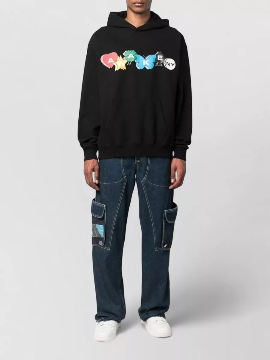 Awake Ny Cotton Logo-Print Hoodie