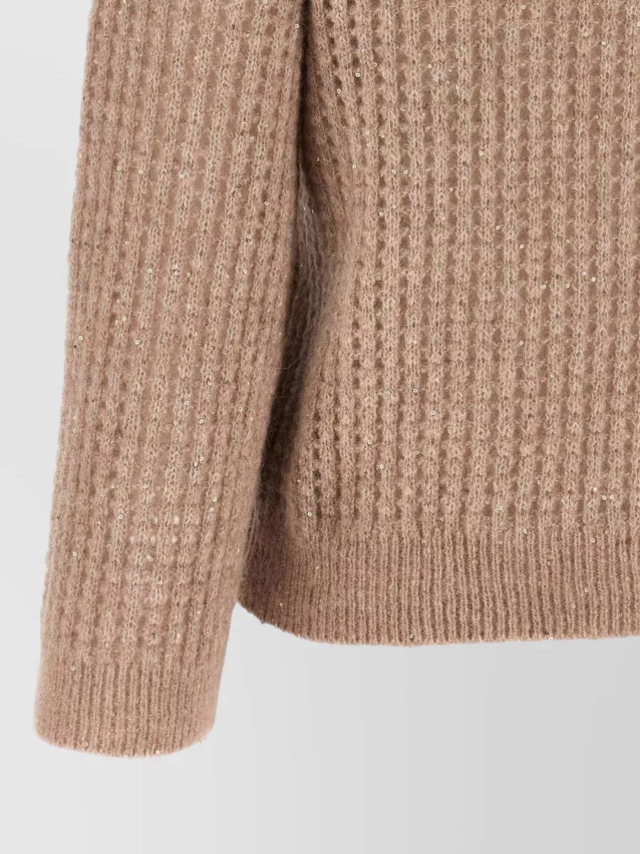Peserico Sequinned Openwork Sweater