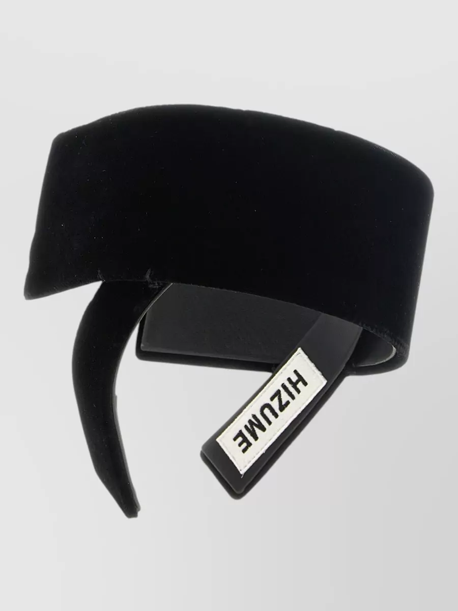 Comme Des Garçons Velvet-Effect Asymmetric Headband