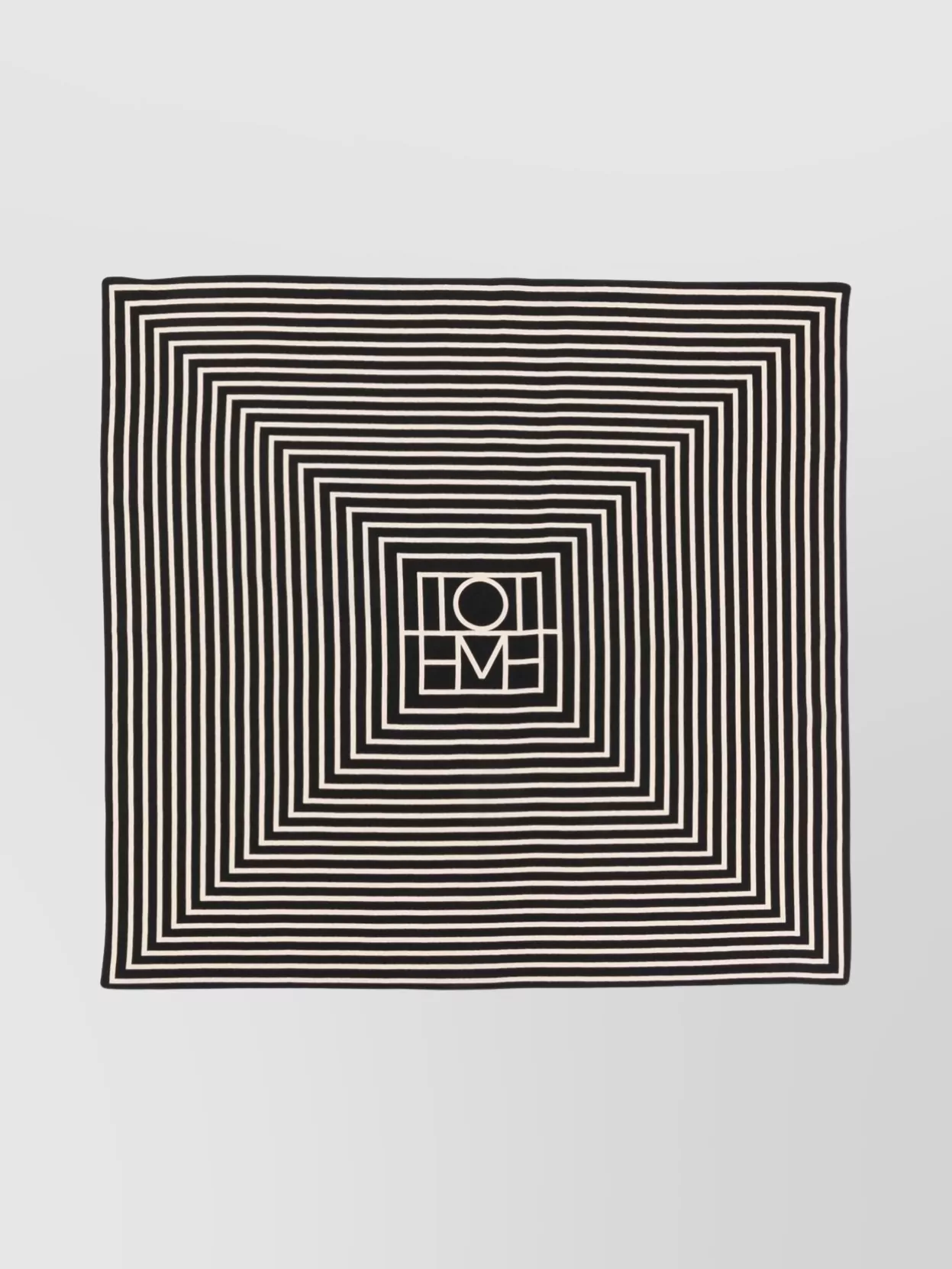Totême monogram print silk scarf