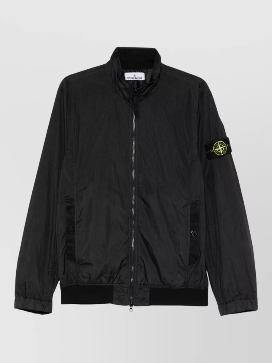 Stone Island down hooded single breasted coat