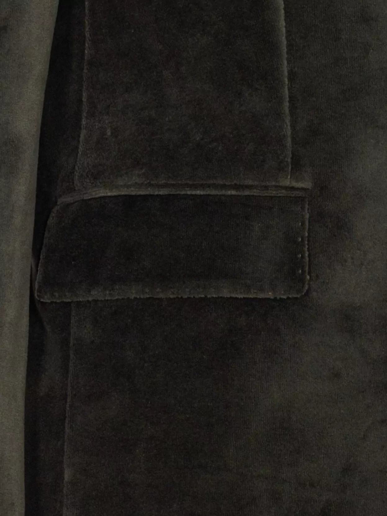 Circolo 1901 Velvet V-neck Jacket Notched Lapel In Green