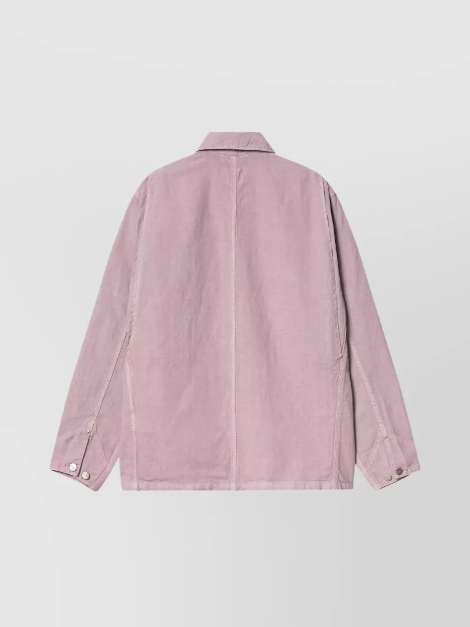 Carhartt Chore Coat With Chest And Front Pockets In Pink
