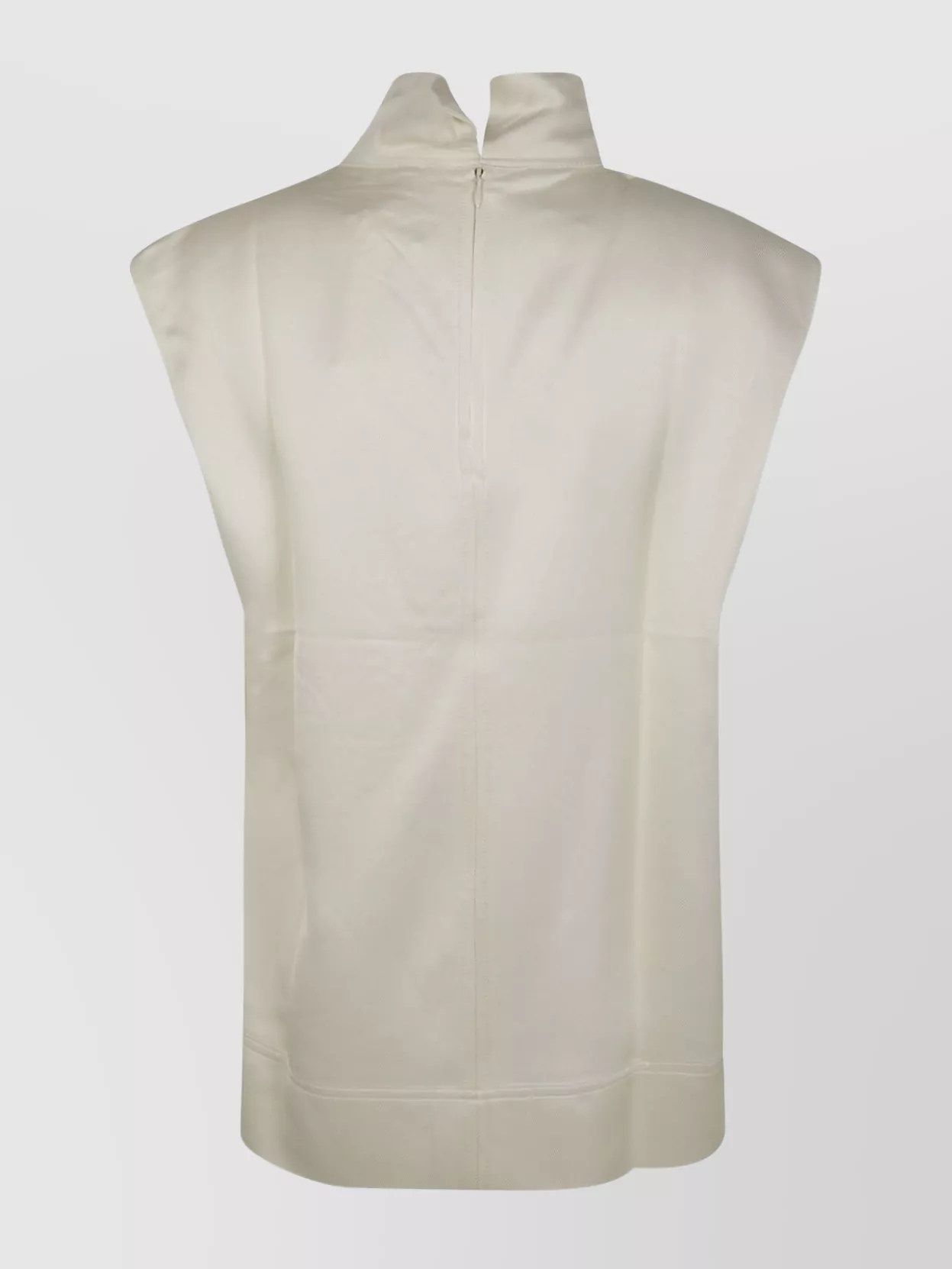 Totême Neckline Satin Sleeveless Top