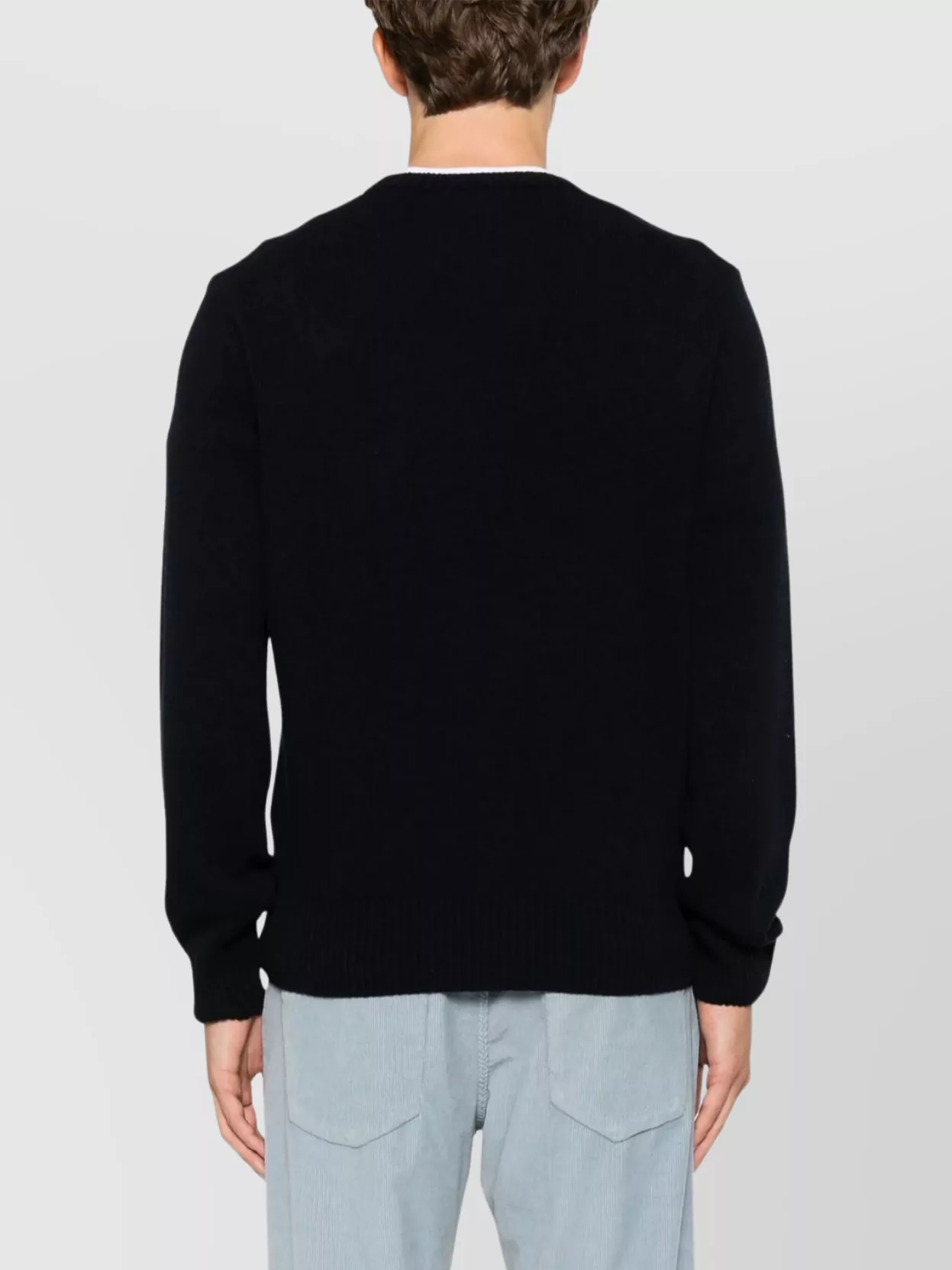 Lacoste Crew Neck Sweater Ribbed Cuffs