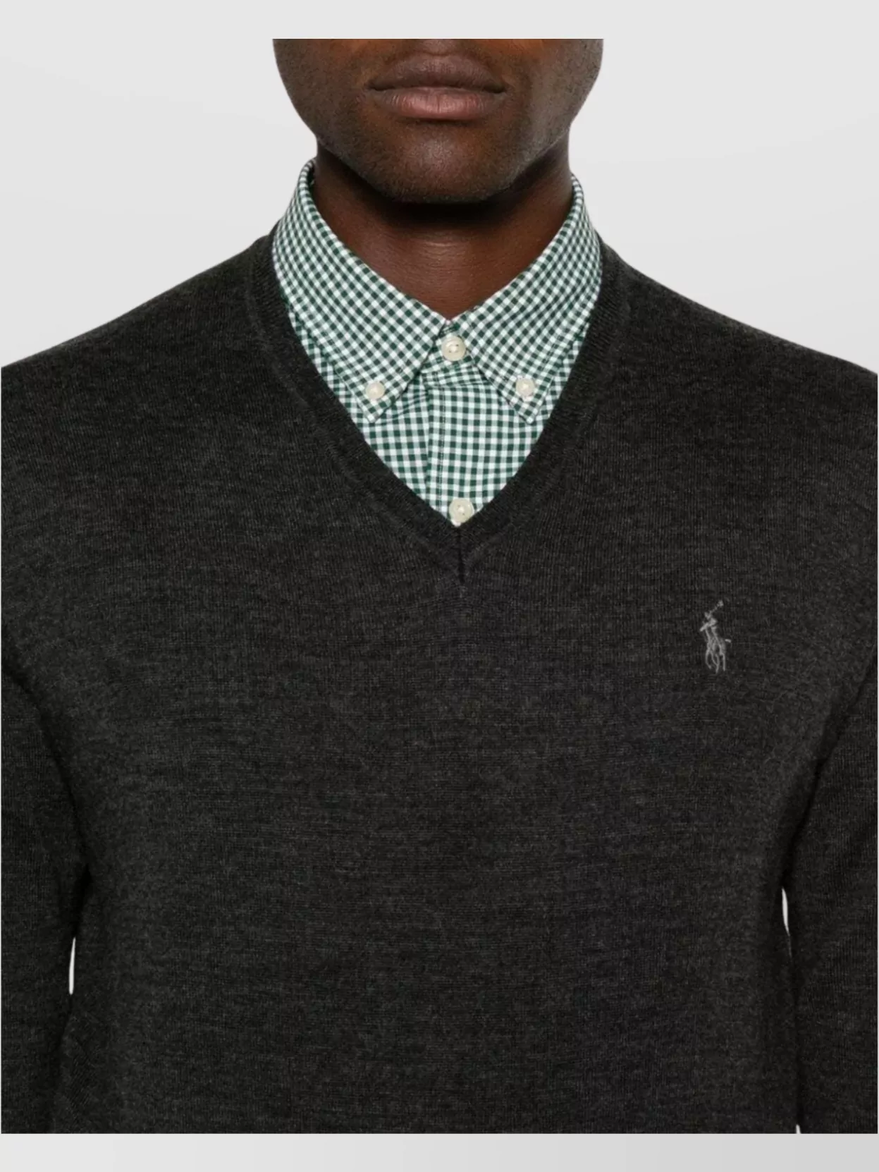 Ralph Lauren Brushed Fine Knit V-Neck Sweater