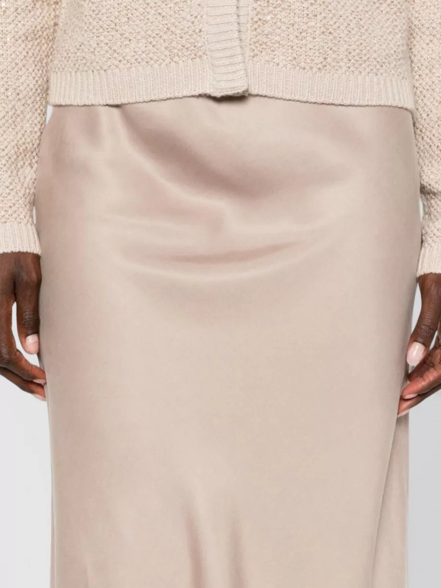 Fabiana Filippi Lyocell Flared Maxi Skirt