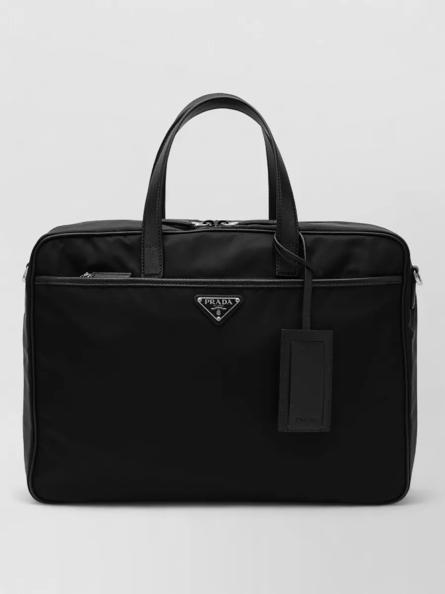 Prada leather briefcase