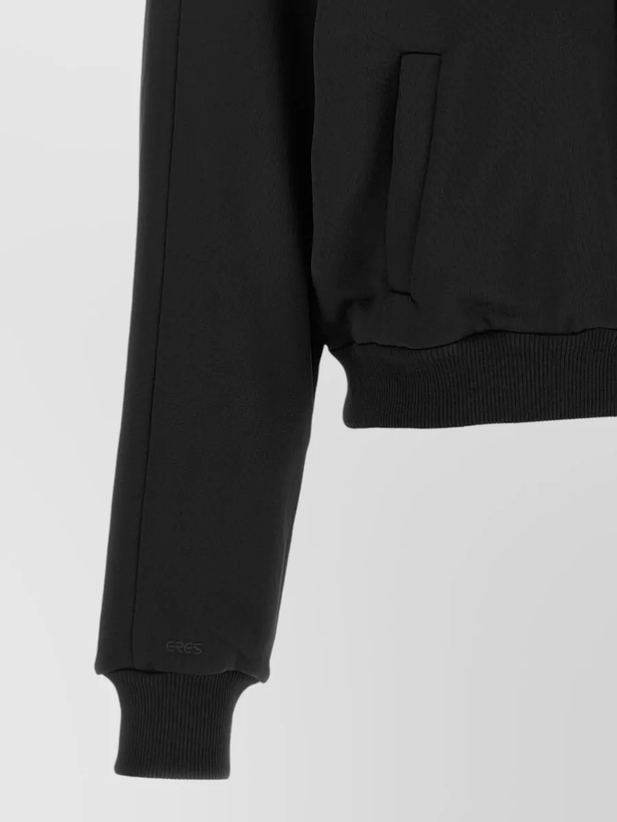 Eres Cropped Zip-Up Hooded Jacket
