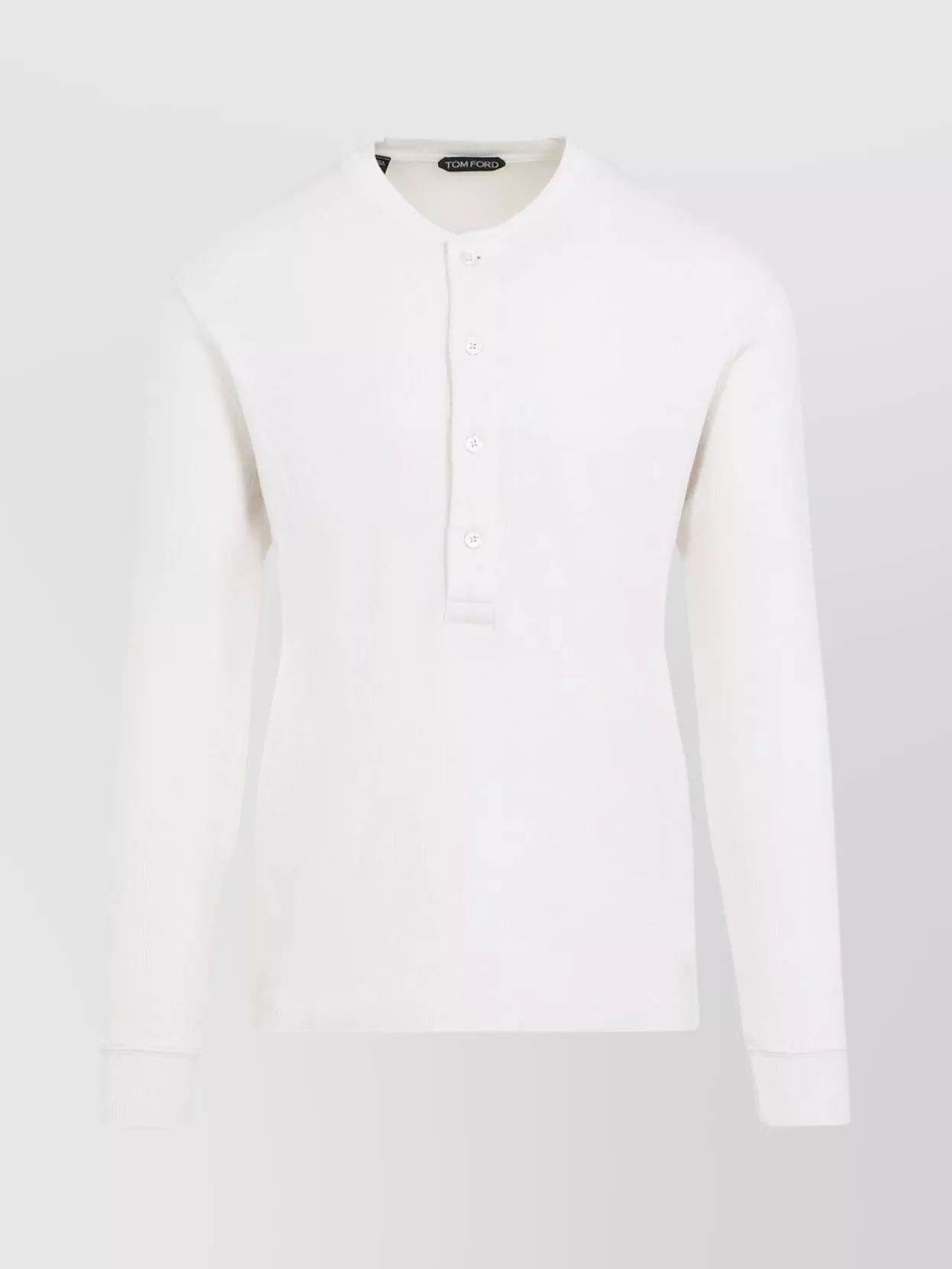 Tom Ford Ribbed Crew Neck Long Sleeve T-Shirt