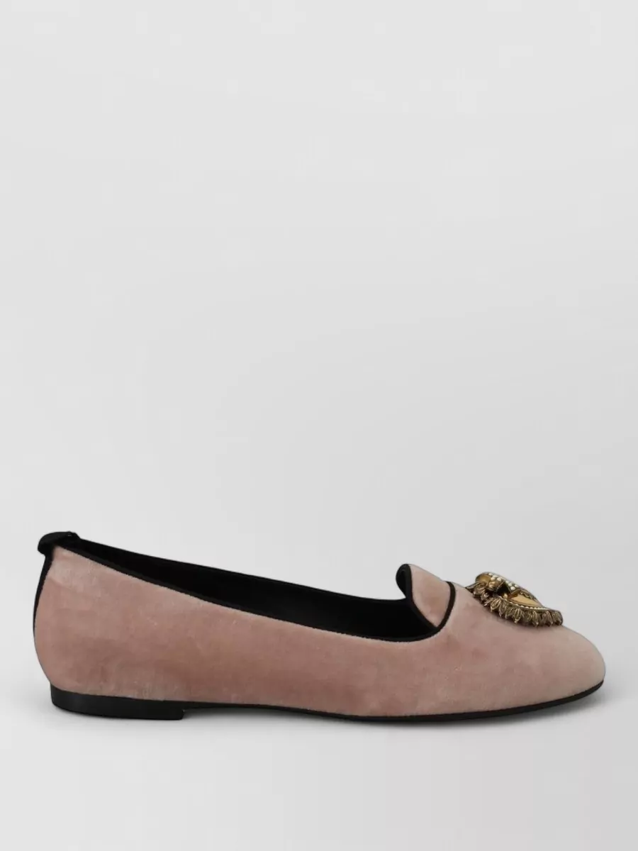 Dolce&Gabbana Velvet Ballerina Flats