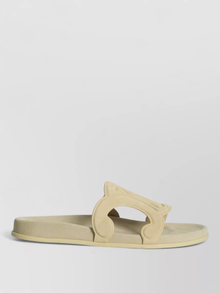 Celine Leather Slide Sandals