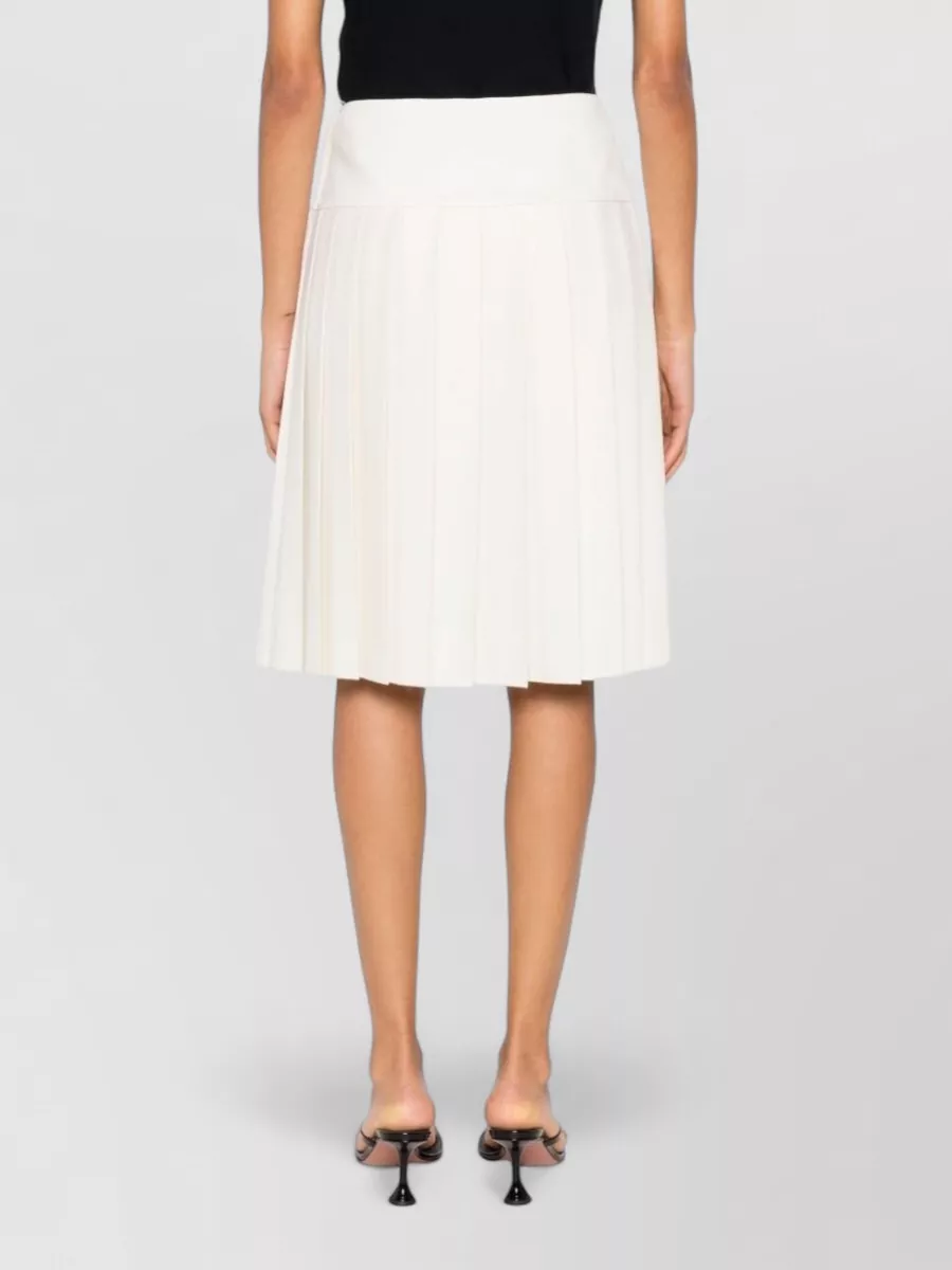 Versace Pleated Midi Skirt