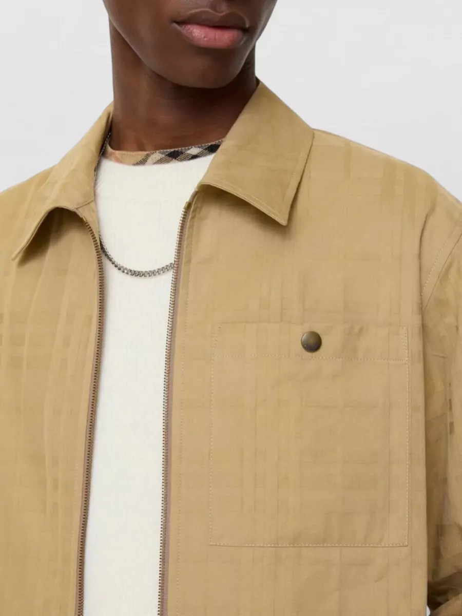 Burberry Cotton Checked Overshirt Jacket