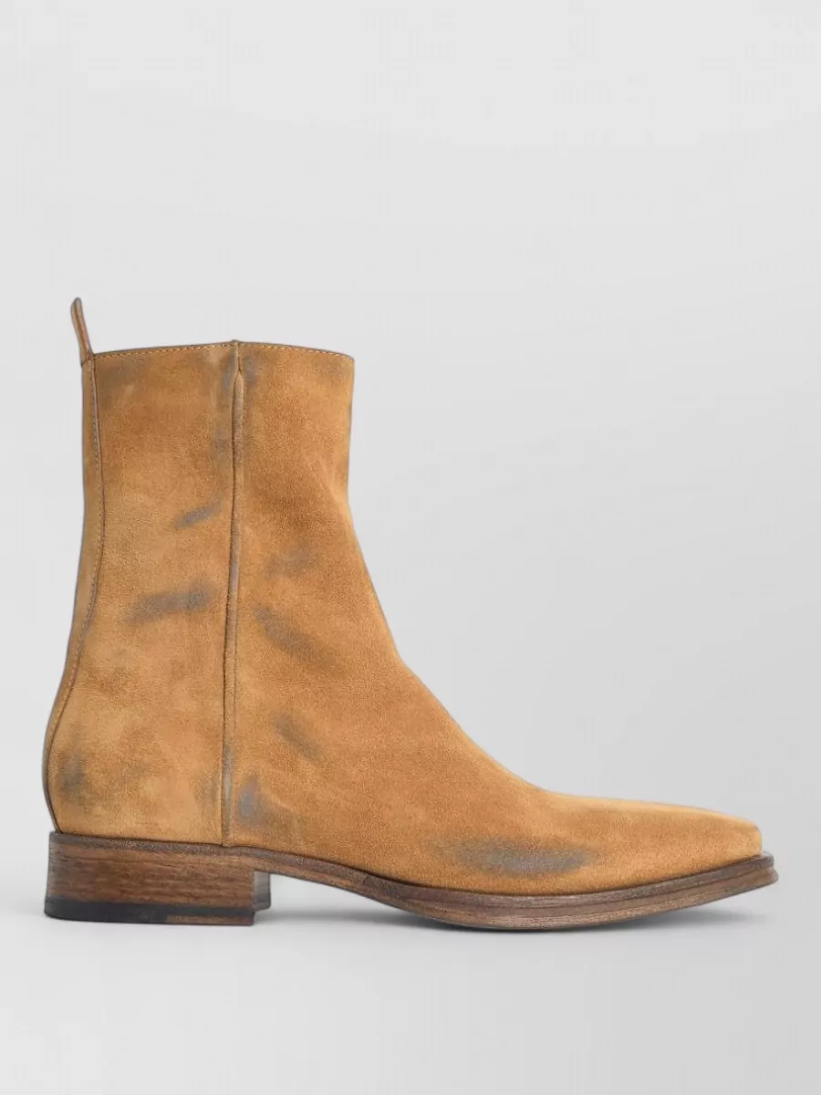 Acne Studios Leather Suede Ankle Boots