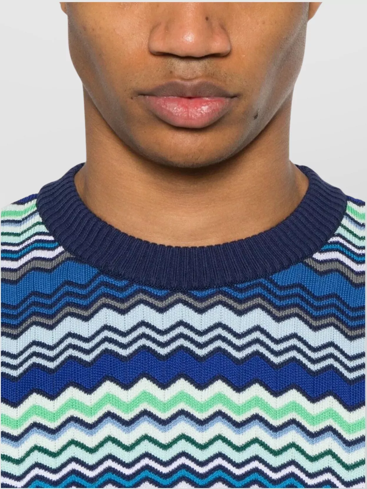 Missoni Handcrafted Zigzag Pattern Crewneck Sweater