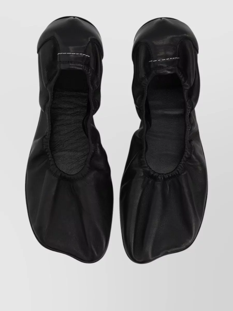Mm6 Maison Margiela Leather Ballerina Shoes