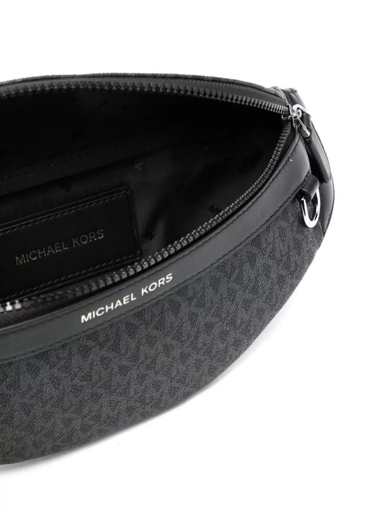 Michael Kors Monogram Pattern Belt Bag With Adjustable Strap