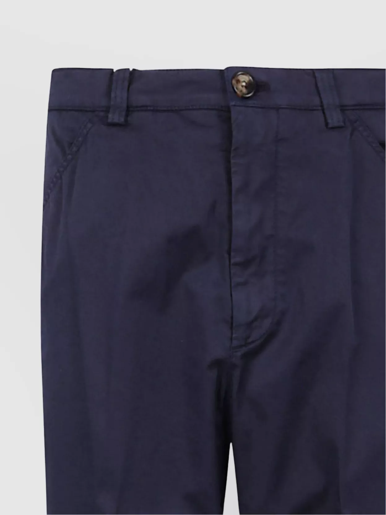 Brunello Cucinelli Trousers With Belt Loops And Side Pockets In Blue
