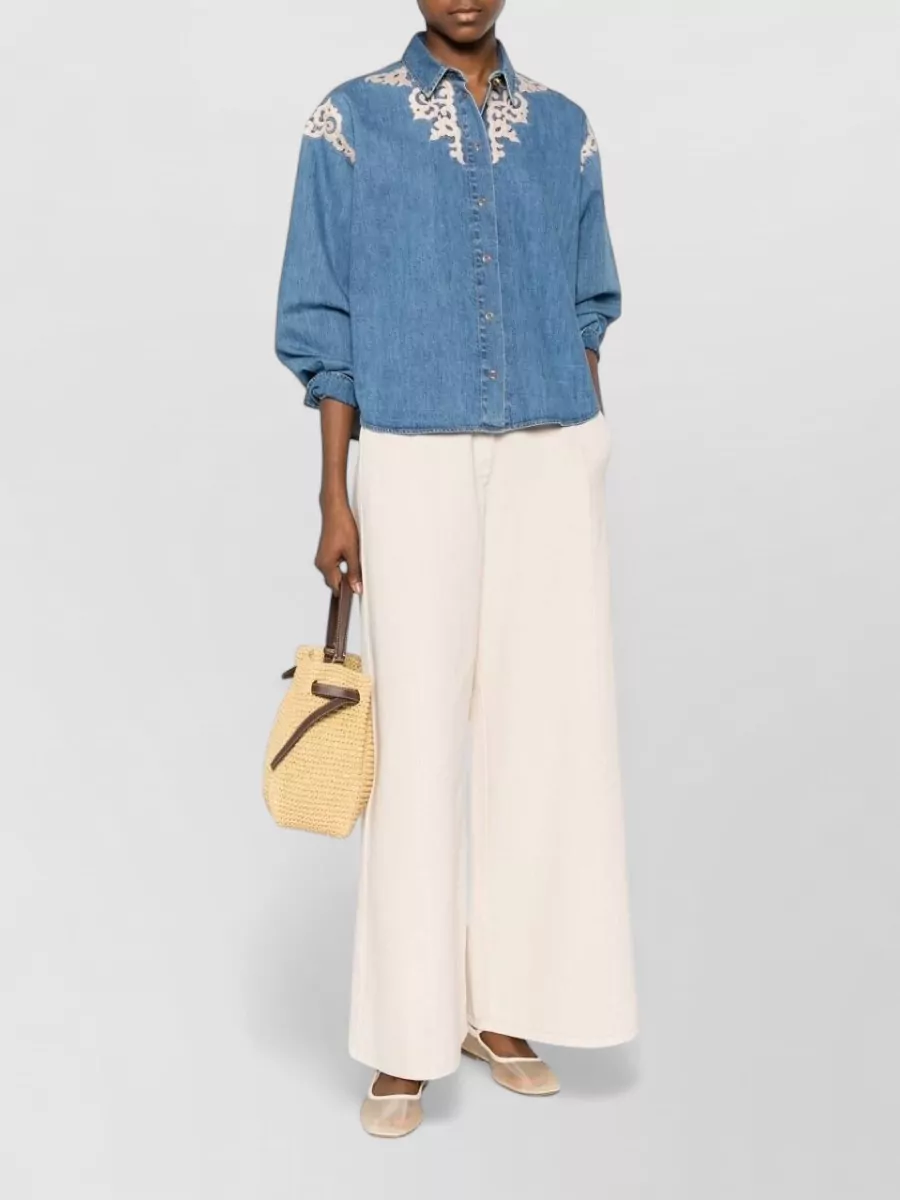 Forte Forte cotton wide-leg trousers