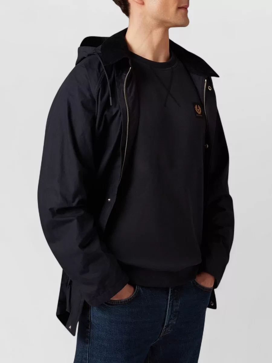 Belstaff Cotton Ribbed Crew-Neck Sweatshirt