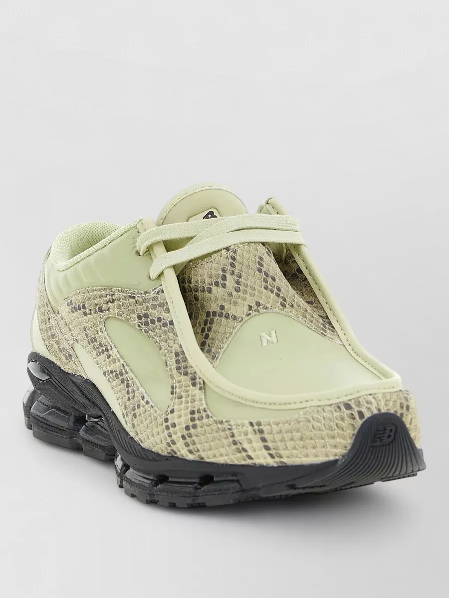 New Balance python-print slip-on sneakers